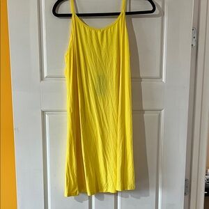Vibrant Yellow Sleeveless slip by ISHOPEER